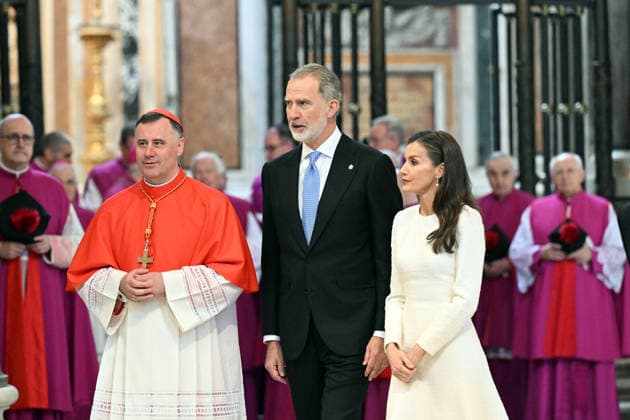 ITALY - KING FELIPE OF SPAIN AND QUEEN LETIZIA DURING A CEREMONY AT THE BASILICA OF ST MARY MAJOR WHERE KING FELIPE RECEIVED THE HONORARY TITLE OF PROTODEACON OF THE BASILICA - 2026 3 20 Italy,Vatican,Rome 2026 3 20 King Felipe VI of Spain and Queen Letizia during a ceremony at the Basilica of St. Mary Major where King Felipe received the honorary title of protodeacon of the Basilica. EDITORIAL USE ONLY - NO BOOKS Copyright: xPOOL CATHOLICPRESSPHOTOx