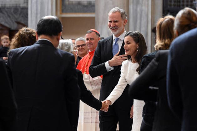 ITALY - KING FELIPE OF SPAIN AND QUEEN LETIZIA DURING A CEREMONY AT THE BASILICA OF ST MARY MAJOR WHERE KING FELIPE RECEIVED THE HONORARY TITLE OF PROTODEACON OF THE BASILICA - 2026 3 20 Italy,Vatican,Rome 2026 3 20 King Felipe VI of Spain and Queen Letizia during a ceremony at the Basilica of St. Mary Major where King Felipe received the honorary title of protodeacon of the Basilica. EDITORIAL USE ONLY - NO BOOKS Copyright: xPOOL CATHOLICPRESSPHOTOx