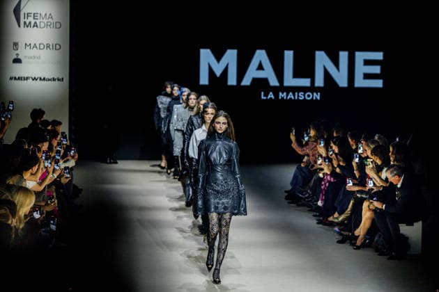 Malne fashion show at Mercedes Benz Fashion Week Madrid Several models during a Malne fashion show at Mercedes Benz Fashion Week Madrid, on March 20, 2026, in Madrid Spain The Madrid-based firm, directed by designers Paloma Álvarez and Juanjo Mánez, presents at the 83rd edition of MBFWMadrid its sustainable and slow fashion haute couture proposal, in the year of the 40th anniversary of the catwalk, which brings together at IFEMA its main Spanish fashion creators, presents at the 83rd edition of MBFWMadrid its proposal of sustainable haute couture and slow fashion, in the year of the 40th anniversary of the catwalk, which brings together at IFEMA the main creators of contemporary Spanish fashion today 20 MARCH 2026 FASHION DESIGNER COLLECTI  Copyright: xRicardoxRubiox 7383607