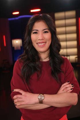 Presenter and science journalist Mai Thi Nguyen Kim as a guest on the WDR talk show Kölner Treff