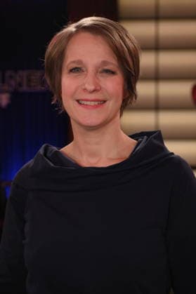 Austrian author Barbara Pachl Eberhart, who lost her family in a car accident and came to terms with the loss in a book Vier minus drei (Four minus Three), which is now being made into a film, as a guest on the WDR talk show Kölner Treff.