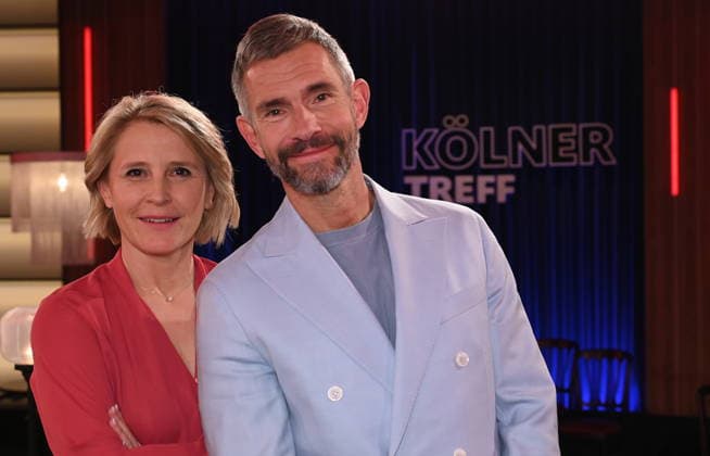 The presenter duo Susan Link and Micky Beisenherz of the WDR talk show Kölner Treff