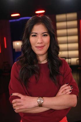 Presenter and science journalist Mai Thi Nguyen Kim as a guest on the WDR talk show Kölner Treff