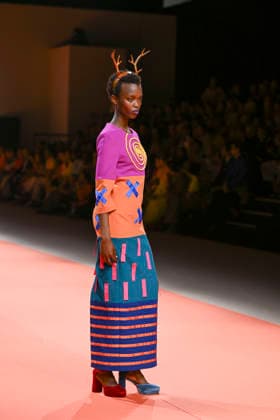 Agatha Ruiz de la Prada - Mercedes-Benz Fashion Week Madrid - 20 Mar 2026 A model walks the runway wearing a design by Agatha Ruiz de la Prada during the Mercedes-Benz Fashion Week de Madrid in IFEMA. Madrid Spain Copyright: xAtilanoxGarciax xSOPAxImagesx photos09602
