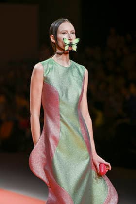 Agatha Ruiz de la Prada - Mercedes-Benz Fashion Week Madrid - 20 Mar 2026 A model walks the runway wearing a design by Agatha Ruiz de la Prada during the Mercedes-Benz Fashion Week de Madrid in IFEMA. Madrid Spain Copyright: xAtilanoxGarciax xSOPAxImagesx photos09604