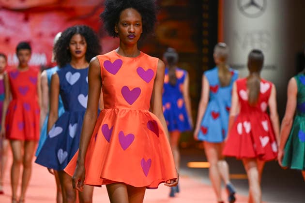 Agatha Ruiz de la Prada - Mercedes-Benz Fashion Week Madrid - 20 Mar 2026 A model walks the runway wearing a design by Agatha Ruiz de la Prada during the Mercedes-Benz Fashion Week de Madrid in IFEMA. Madrid Spain Copyright: xAtilanoxGarciax xSOPAxImagesx photos09614