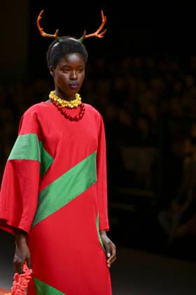 Agatha Ruiz de la Prada - Mercedes-Benz Fashion Week Madrid - 20 Mar 2026 A model walks the runway wearing a design by Agatha Ruiz de la Prada during the Mercedes-Benz Fashion Week de Madrid in IFEMA. Madrid Spain Copyright: xAtilanoxGarciax xSOPAxImagesx photos09588