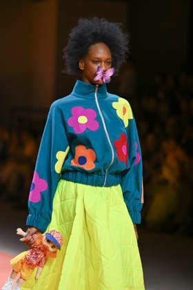 Agatha Ruiz de la Prada - Mercedes-Benz Fashion Week Madrid - 20 Mar 2026 A model walks the runway wearing a design by Agatha Ruiz de la Prada during the Mercedes-Benz Fashion Week de Madrid in IFEMA. Madrid Spain Copyright: xAtilanoxGarciax xSOPAxImagesx photos09591