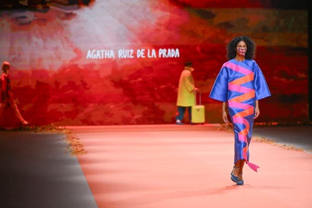 Agatha Ruiz de la Prada - Mercedes-Benz Fashion Week Madrid - 20 Mar 2026 A model walks the runway wearing a design by Agatha Ruiz de la Prada during the Mercedes-Benz Fashion Week de Madrid in IFEMA. Madrid Spain Copyright: xAtilanoxGarciax xSOPAxImagesx photos09593