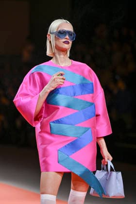 Agatha Ruiz de la Prada - Mercedes-Benz Fashion Week Madrid - 20 Mar 2026 A model walks the runway wearing a design by Agatha Ruiz de la Prada during the Mercedes-Benz Fashion Week de Madrid in IFEMA. Madrid Spain Copyright: xAtilanoxGarciax xSOPAxImagesx photos09597