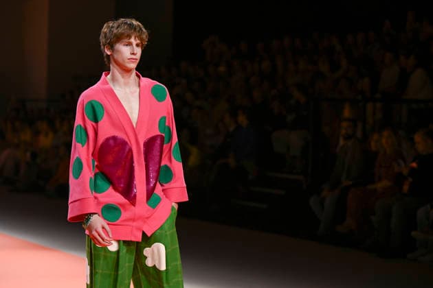 Agatha Ruiz de la Prada - Mercedes-Benz Fashion Week Madrid - 20 Mar 2026 A model walks the runway wearing a design by Agatha Ruiz de la Prada during the Mercedes-Benz Fashion Week de Madrid in IFEMA. Madrid Spain Copyright: xAtilanoxGarciax xSOPAxImagesx photos09601