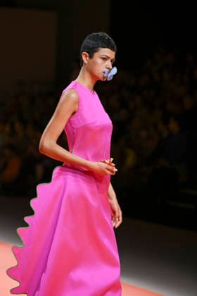 Agatha Ruiz de la Prada - Mercedes-Benz Fashion Week Madrid - 20 Mar 2026 A model walks the runway wearing a design by Agatha Ruiz de la Prada during the Mercedes-Benz Fashion Week de Madrid in IFEMA. Madrid Spain Copyright: xAtilanoxGarciax xSOPAxImagesx photos09564