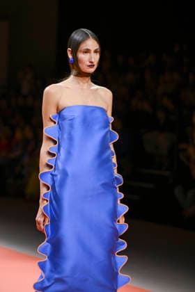 Agatha Ruiz de la Prada - Mercedes-Benz Fashion Week Madrid - 20 Mar 2026 A model walks the runway wearing a design by Agatha Ruiz de la Prada during the Mercedes-Benz Fashion Week de Madrid in IFEMA. Madrid Spain Copyright: xAtilanoxGarciax xSOPAxImagesx photos09566