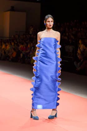 Agatha Ruiz de la Prada - Mercedes-Benz Fashion Week Madrid - 20 Mar 2026 A model walks the runway wearing a design by Agatha Ruiz de la Prada during the Mercedes-Benz Fashion Week de Madrid in IFEMA. Madrid Spain Copyright: xAtilanoxGarciax xSOPAxImagesx photos09567