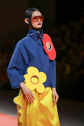 Agatha Ruiz de la Prada - Mercedes-Benz Fashion Week Madrid - 20 Mar 2026 A model walks the runway wearing a design by Agatha Ruiz de la Prada during the Mercedes-Benz Fashion Week de Madrid in IFEMA. Madrid Spain Copyright: xAtilanoxGarciax xSOPAxImagesx photos09569