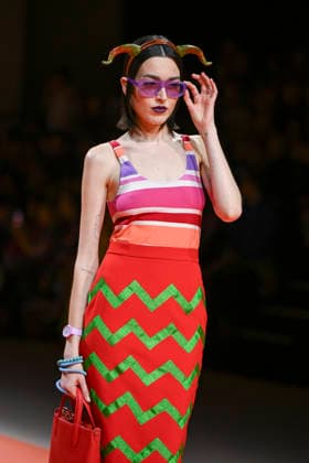 Agatha Ruiz de la Prada - Mercedes-Benz Fashion Week Madrid - 20 Mar 2026 A model walks the runway wearing a design by Agatha Ruiz de la Prada during the Mercedes-Benz Fashion Week de Madrid in IFEMA. Madrid Spain Copyright: xAtilanoxGarciax xSOPAxImagesx photos09571