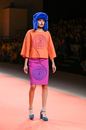 Agatha Ruiz de la Prada - Mercedes-Benz Fashion Week Madrid - 20 Mar 2026 A model walks the runway wearing a design by Agatha Ruiz de la Prada during the Mercedes-Benz Fashion Week de Madrid in IFEMA. Madrid Spain Copyright: xAtilanoxGarciax xSOPAxImagesx photos09575