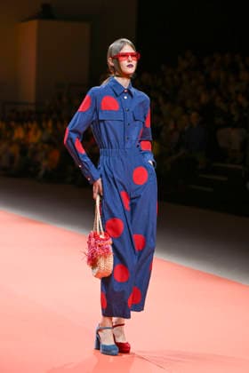 Agatha Ruiz de la Prada - Mercedes-Benz Fashion Week Madrid - 20 Mar 2026 A model walks the runway wearing a design by Agatha Ruiz de la Prada during the Mercedes-Benz Fashion Week de Madrid in IFEMA. Madrid Spain Copyright: xAtilanoxGarciax xSOPAxImagesx photos09577