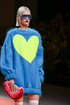 Agatha Ruiz de la Prada - Mercedes-Benz Fashion Week Madrid - 20 Mar 2026 A model walks the runway wearing a design by Agatha Ruiz de la Prada during the Mercedes-Benz Fashion Week de Madrid in IFEMA. Madrid Spain Copyright: xAtilanoxGarciax xSOPAxImagesx photos09543