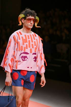 Agatha Ruiz de la Prada - Mercedes-Benz Fashion Week Madrid - 20 Mar 2026 A model walks the runway wearing a design by Agatha Ruiz de la Prada during the Mercedes-Benz Fashion Week de Madrid in IFEMA. Madrid Spain Copyright: xAtilanoxGarciax xSOPAxImagesx photos09547