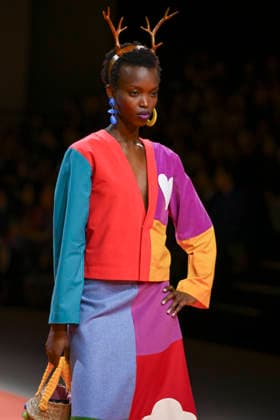 Agatha Ruiz de la Prada - Mercedes-Benz Fashion Week Madrid - 20 Mar 2026 A model walks the runway wearing a design by Agatha Ruiz de la Prada during the Mercedes-Benz Fashion Week de Madrid in IFEMA. Madrid Spain Copyright: xAtilanoxGarciax xSOPAxImagesx photos09557