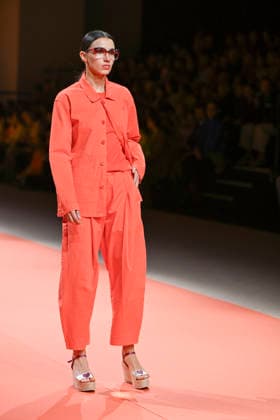 Agatha Ruiz de la Prada - Mercedes-Benz Fashion Week Madrid - 20 Mar 2026 A model walks the runway wearing a design by Agatha Ruiz de la Prada during the Mercedes-Benz Fashion Week de Madrid in IFEMA. Madrid Spain Copyright: xAtilanoxGarciax xSOPAxImagesx photos09540