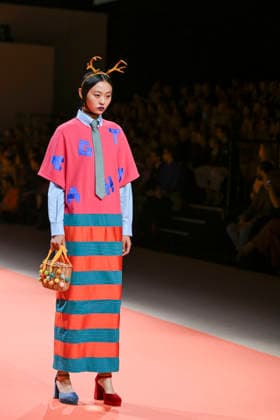 Agatha Ruiz de la Prada - Mercedes-Benz Fashion Week Madrid - 20 Mar 2026 A model walks the runway wearing a design by Agatha Ruiz de la Prada during the Mercedes-Benz Fashion Week de Madrid in IFEMA. Madrid Spain Copyright: xAtilanoxGarciax xSOPAxImagesx photos09552