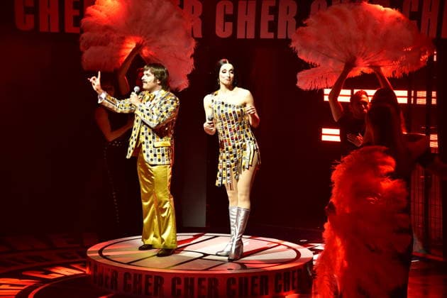 Cher musIcal Berlin Premiere Show excerpts from the new Mucical by and about US pop star Cher in real life with singer and husband Sonny Bono at BlueMax Theatere Berlin on 20 03 2026 Photopress Mueller
