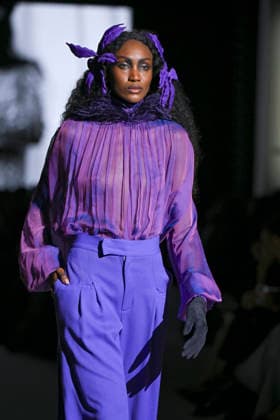 Malne - Mercedes-Benz Fashion Week Madrid - 20 Mar 2026 A model walks the runway wearing a design by Malne during the Mercedes-Benz Fashion Week de Madrid in IFEMA. Madrid Spain Copyright: xAtilanoxGarciax xSOPAxImagesx photos09816