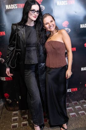 London, arrivals at the Hadestown Gala at the Lyric Theatre. Pictured: Posy Sterling, Mia McKenna Bruce  Copyright: xcristinaxmasseix xipa-agency.netx xx IPA_Agency_IPA73210905