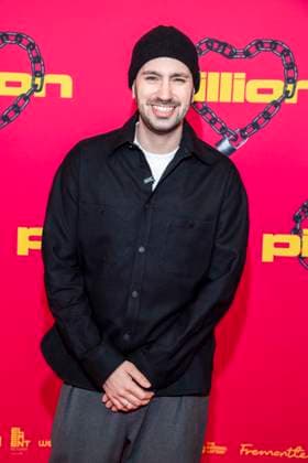 abb Dominik Porschen as a guest at the film premiere of Pillion, at Kino International on 20 03 2026 in Berlin Berlin Germany