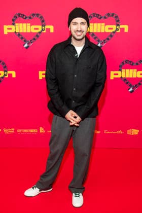 abb Dominik Porschen as a guest at the film premiere of Pillion, at Kino International on 20 03 2026 in Berlin Berlin Germany