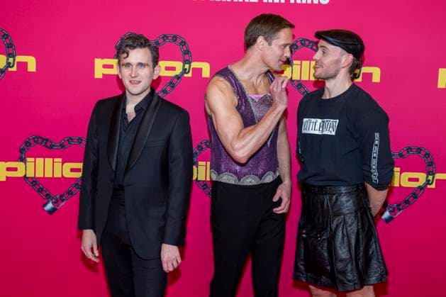 abb Harry Melling, Alexander Skarsgard and Harry Lighton as guests at the movie premiere of Pillion, at Kino International on 20 03 2026 in Berlin Berlin Germany