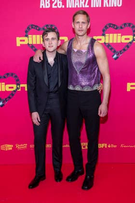 abb Harry Melling, Alexander Skarsgard as guest at the movie premiere of Pillion, at Kino International on 20 03 2026 in Berlin Berlin Germany