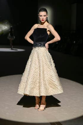 Hannibal Laguna - Mercedes-Benz Fashion Week Madrid in Madrid, Spain - 20 Mar 2026 A model walks the runway wearing a design by Hannibal Laguna during Mercedes-Benz Fashion Week de Madrid in IFEMA. Madrid Spain Copyright: xAtilanoxGarciax xSOPAxImagesx photos09675