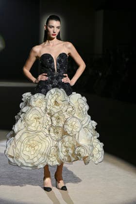 Hannibal Laguna - Mercedes-Benz Fashion Week Madrid in Madrid, Spain - 20 Mar 2026 A model walks the runway wearing a design by Hannibal Laguna during Mercedes-Benz Fashion Week de Madrid in IFEMA. Madrid Spain Copyright: xAtilanoxGarciax xSOPAxImagesx photos09678
