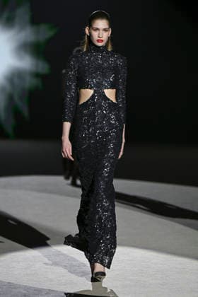 Hannibal Laguna - Mercedes-Benz Fashion Week Madrid in Madrid, Spain - 20 Mar 2026 A model walks the runway wearing a design by Hannibal Laguna during Mercedes-Benz Fashion Week de Madrid in IFEMA. Madrid Spain Copyright: xAtilanoxGarciax xSOPAxImagesx photos09634