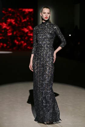 Hannibal Laguna - Mercedes-Benz Fashion Week Madrid in Madrid, Spain - 20 Mar 2026 A model walks the runway wearing a design by Hannibal Laguna during Mercedes-Benz Fashion Week de Madrid in IFEMA. Madrid Spain Copyright: xAtilanoxGarciax xSOPAxImagesx photos09650