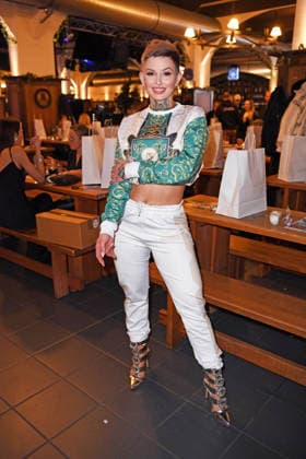 Edith Stehfest at the ERIC SINDERMANN IKONE FASHION SHOW at the Hofbräu Wirtshaus in Berlin on 20 03 2026
