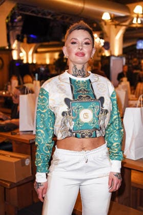 Edith Stehfest at the ERIC SINDERMANN IKONE FASHION SHOW at the Hofbräu Wirtshaus in Berlin on 20 03 2026