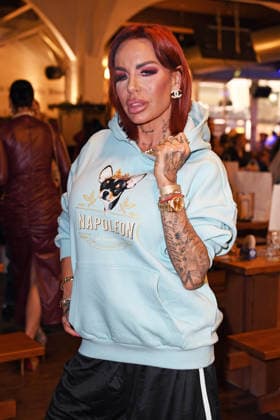 Gina Lisa Lohfink at the ERIC SINDERMANN IKONE FASHION SHOW at the Hofbräu Wirtshaus in Berlin on 20 03 2026
