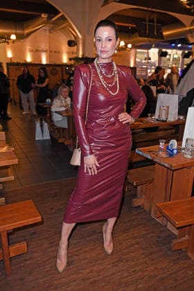 Katharina Gerhardt at the ERIC SINDERMANN IKONE FASHION SHOW at the Hofbräu Wirtshaus in Berlin on 20 03 2026