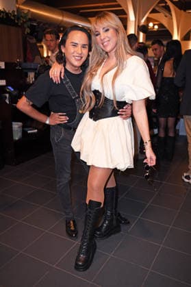 Jeldos Stecker, Annemarie Eilfeld at the ERIC SINDERMANN IKONE FASHION SHOW at the Hofbräu Wirtshaus in Berlin on 20 03 2026