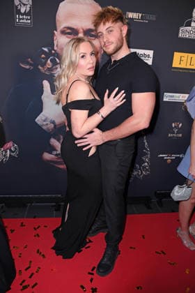 Marlisa Rudizo aka Mrs Marlisa with boyfriend William Raab at the ERIC SINDERMANN IKONE FASHION SHOW at Hofbräu Wirtshaus in Berlin on 20 03 2026