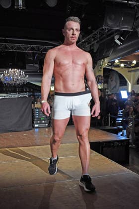 Lukas Reiter friend of Ginger Costello Wollersheim at the ERIC SINDERMANN IKONE FASHION SHOW at Hofbräu Wirtshaus in Berlin on 20 03 2026