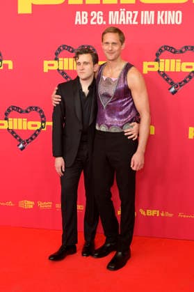 Harry Melling and Alexander Skarsgard at the premiere of the movie Pillion at Kino International Berlin, 20 03 2026 Foto:xM.xBehrensx xFuturexImagex pillion_6320
