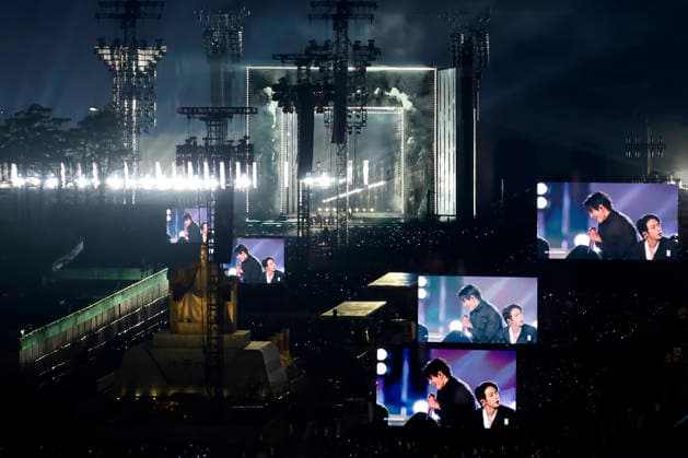 BTS Performs ARIRANG Comeback Concert at Gwanghwamun Square South Korean K-pop group BTS performs BTS THE COMEBACK LIVE: ARIRANG, a free comeback concert celebrating the release of their fifth studio album, at Gwanghwamun Square in Seoul, South Korea on March 21, 2026. The concert marks the group s first full-unit comeback in four years following the completion of mandatory military service for all members. Seoul South Korea  Copyright: xMatrixxImages JungxUi-Chelx