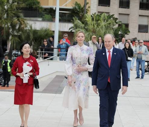 Relation Monaco Japon PHOTOPQR NICE MATIN Cyril Dodergny Monaco 21 03 2026 Monaco le 21 03 2026 Parvis du grimaldi Forum 20eme anniversaire des relations diplomatiques entre Monaco etle Japon En presence de S A S Le Prince Albert II, La Princesse Charlene et La Princesse Akiko de Mikasa Monaco on 21 03 2026 Grimaldi Forum forecourt 20th anniversary of diplomatic relations between Monaco and Japan In the presence of H S H Prince Albert II, Princess Charlene and Princess Akiko of Mikasa Monaco France  Copyright: xPHOTOPQR NICExMATIN MAXPPPxCyrilxDodergnyx 20260321NIM5513 20260321NIM5513
