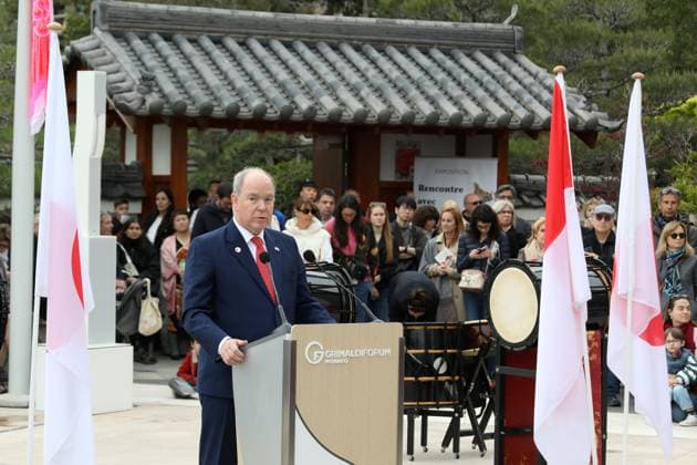 Relation Monaco Japon PHOTOPQR NICE MATIN Cyril Dodergny Monaco 21 03 2026 Monaco le 21 03 2026 Parvis du grimaldi Forum 20eme anniversaire des relations diplomatiques entre Monaco etle Japon En presence de S A S Le Prince Albert II, La Princesse Charlene et La Princesse Akiko de Mikasa Monaco on 21 03 2026 Grimaldi Forum forecourt 20th anniversary of diplomatic relations between Monaco and Japan In the presence of H S H Prince Albert II, Princess Charlene and Princess Akiko of Mikasa Monaco France  Copyright: xPHOTOPQR NICExMATIN MAXPPPxCyrilxDodergnyx 20260321NIM5518 20260321NIM5518