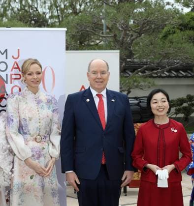 Entertainment Bilder des Tages Relation Monaco Japon PHOTOPQR NICE MATIN Cyril Dodergny Monaco 21 03 2026 Monaco le 21 03 2026 Parvis du grimaldi Forum 20eme anniversaire des relations diplomatiques entre Monaco etle Japon En presence de S A S Le Prince Albert II, La Princesse Charlene et La Princesse Akiko de Mikasa Monaco on 21 03 2026 Grimaldi Forum forecourt 20th anniversary of diplomatic relations between Monaco and Japan In the presence of H S H Prince Albert II, Princess Charlene and Princess Akiko of Mikasa Monaco France  Copyright: xPHOTOPQR NICExMATIN MAXPPPxCyrilxDodergnyx 20260321NIM5521 20260321NIM5521